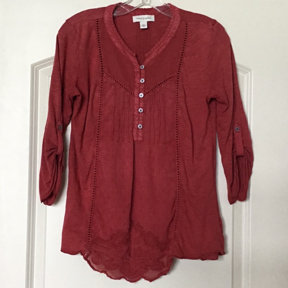 Women's Red Blouse